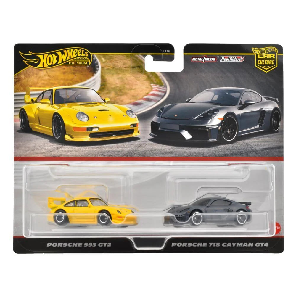 هوت ويلز سيارة بورش جي تي و كايمان جي تي سيارات داي كاست HotWheels