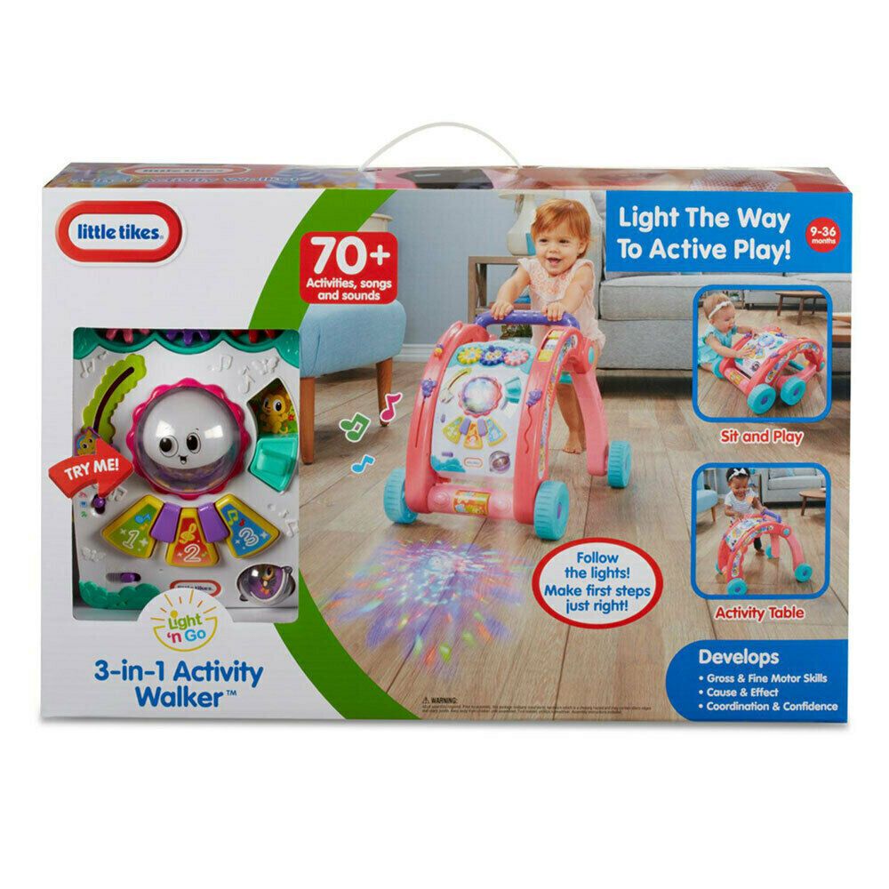 ليتل تايكس تعليم مشي 3 في 1 وردي تعليم المشي Little Tikes