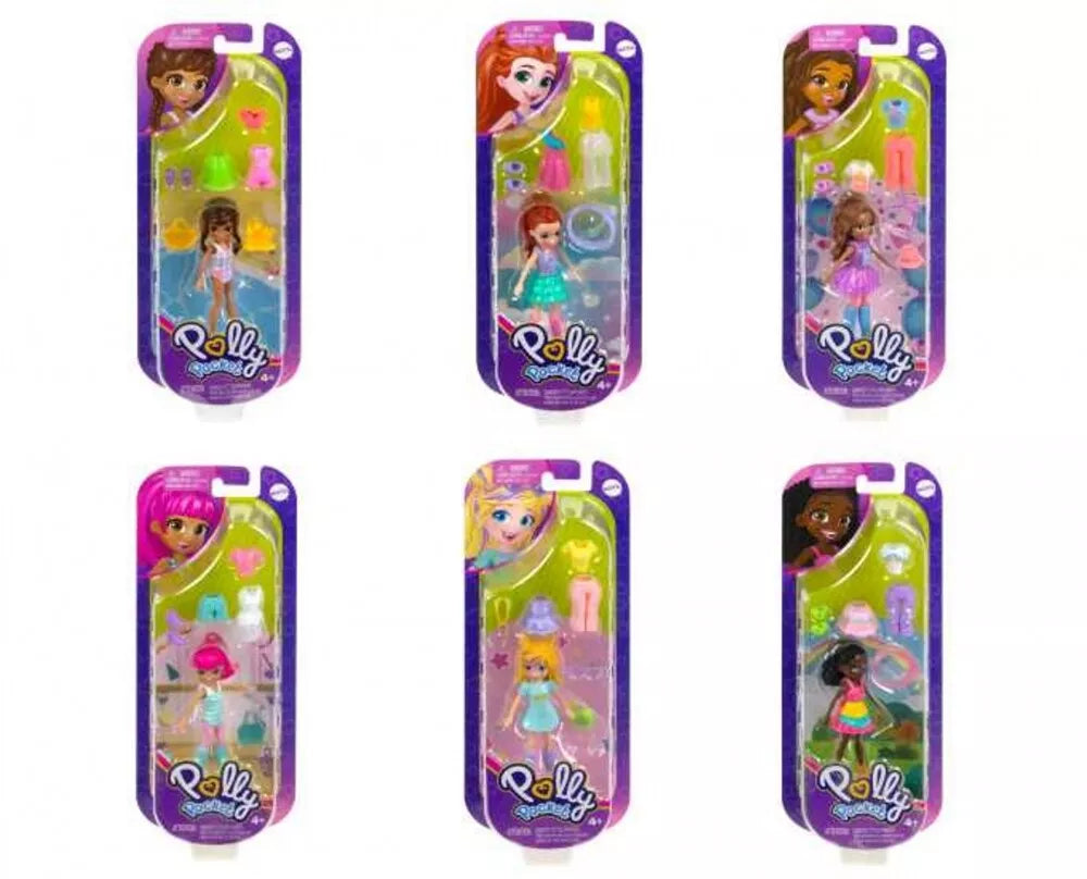 بولي بوكيت دمية إمبلس مع إكسسوارات الموضة اشكال متنوعه دمية مع اكسسوارات Polly Pocket