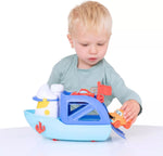 تيمسترز لعبة قارب صغير مع سيارتين مركبات الأطفال Teamsterz