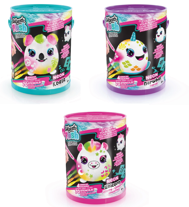 اير برش علبة طلاء للدمى القطنية اشكال متنوعة رسم و تلوين Airbrush Plush