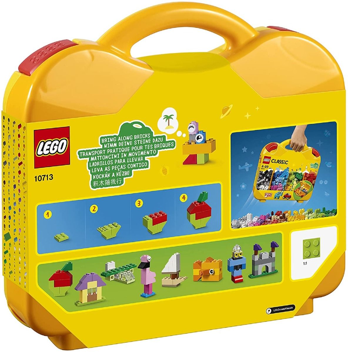 ليجو كلاسيك مكعبات الحقيبة المبتكرة مكعبات التركيب LEGO