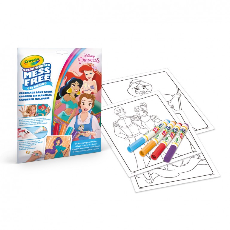 كرايولا دفتر تلوين اميرات ديزني رسم و تلوين Crayola