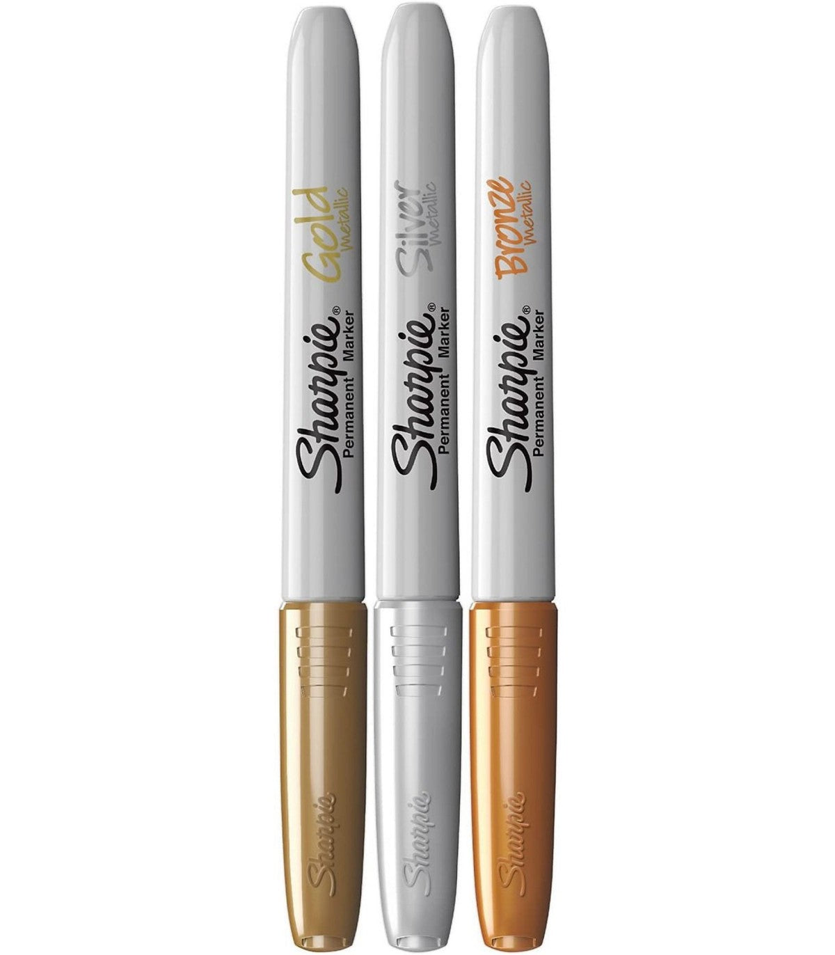 شاربي قلم تحديد دائم معدنية 3 أقلام رسم و تلوين Sharpie