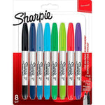 شاربي أقلام تحديد دائمة برأسين 8 قطع الوان متنوعه رسم و تلوين Sharpie
