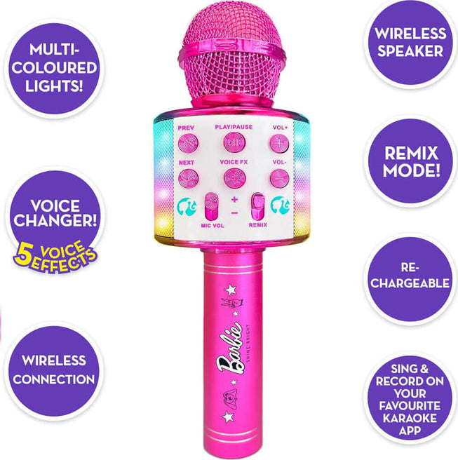باربي ميكروفون ومكبر صوت لاسلكي تقمص الأدوار Barbie