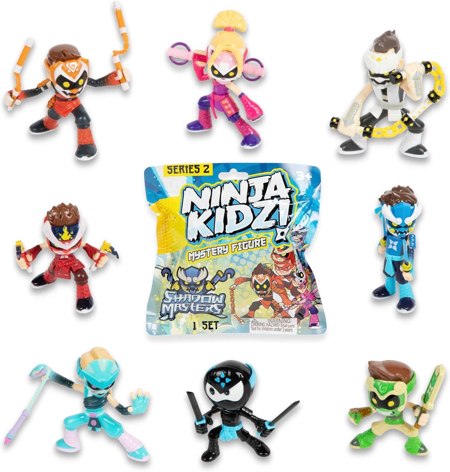 نينجا كيدز شخصيات شادو ماسترز الغامضة المجسمات Ninja Kidz