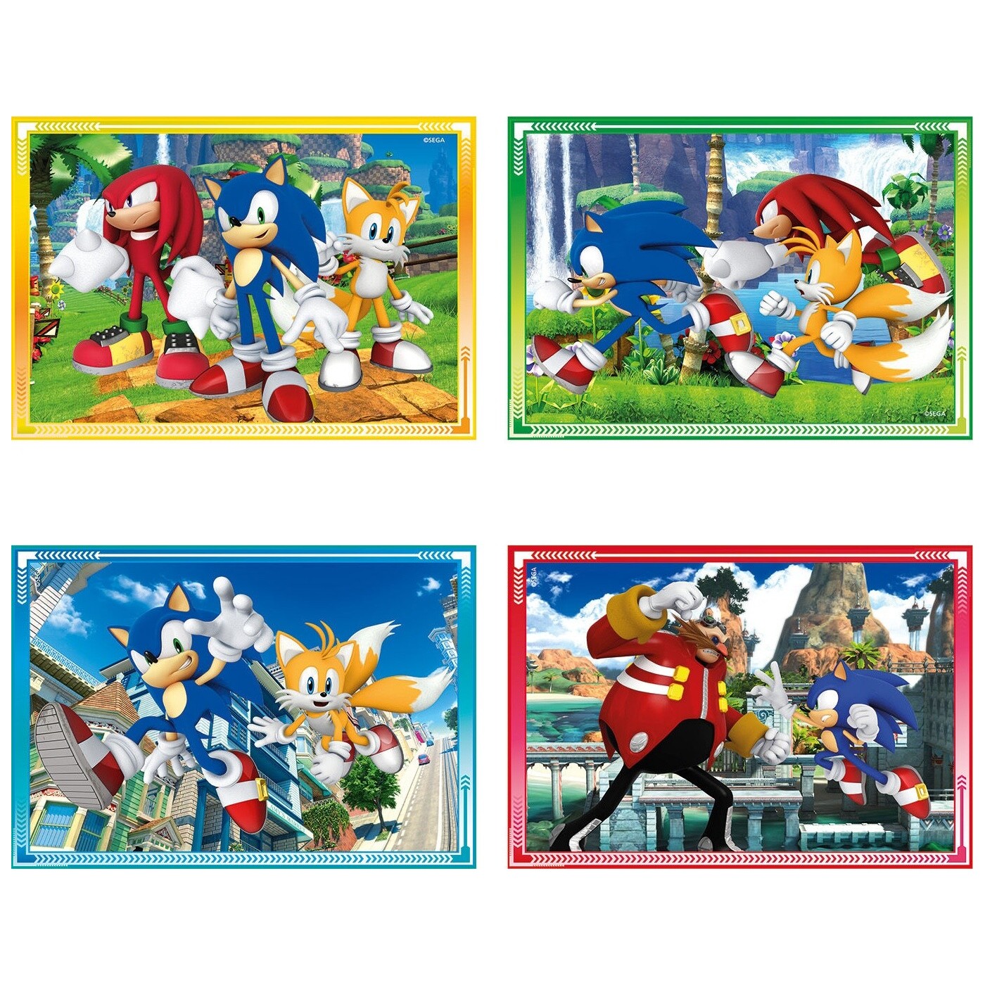 كلمنتوني بازل سونيك 4 في 1 العاب البزل Sonic