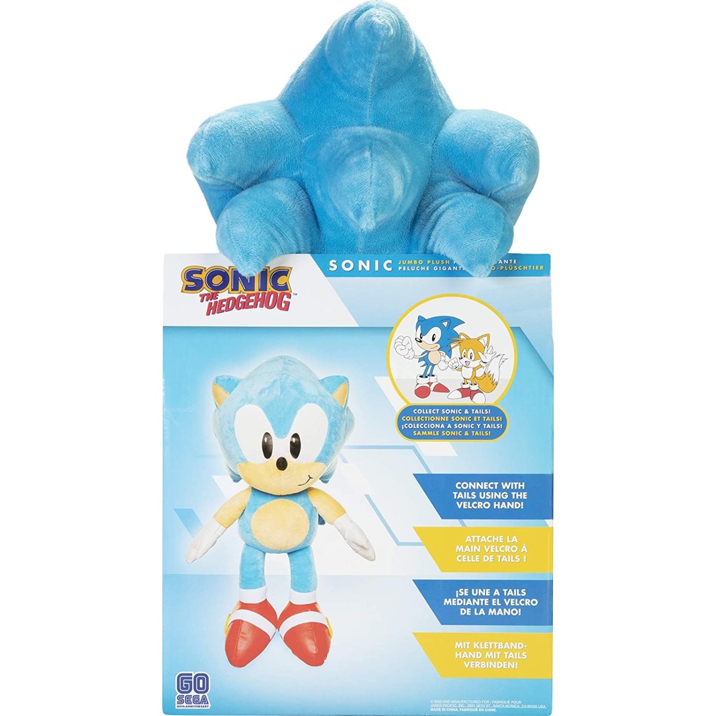 سونيك دمية القنفذ القطنية العملاقة 51 سم الالعاب القطنية Sonic
