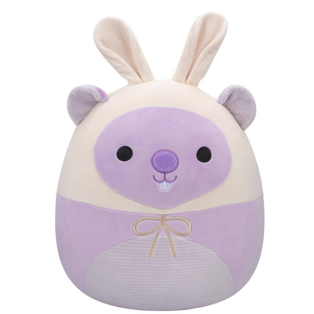 سكويش مالوز دمية جرذ الأرض البنفسجي الالعاب القطنية Squishmallows