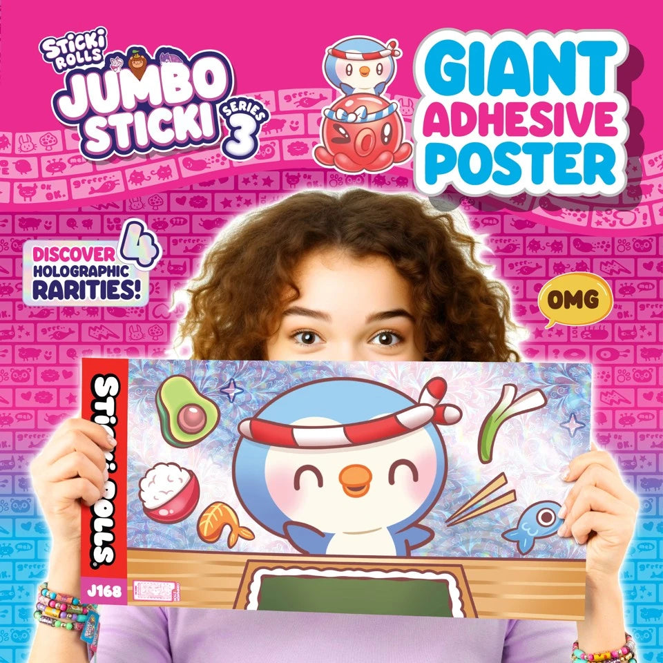 ستيكي رولز لفافة ملصقات عملاقة الإصدار 3 الخرز والاكسسوارات Sticki Rolls