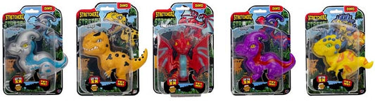 ستريتشرز لعبه الدايناصور المطاط متنوع التمدد والضغط STRETCHERZ