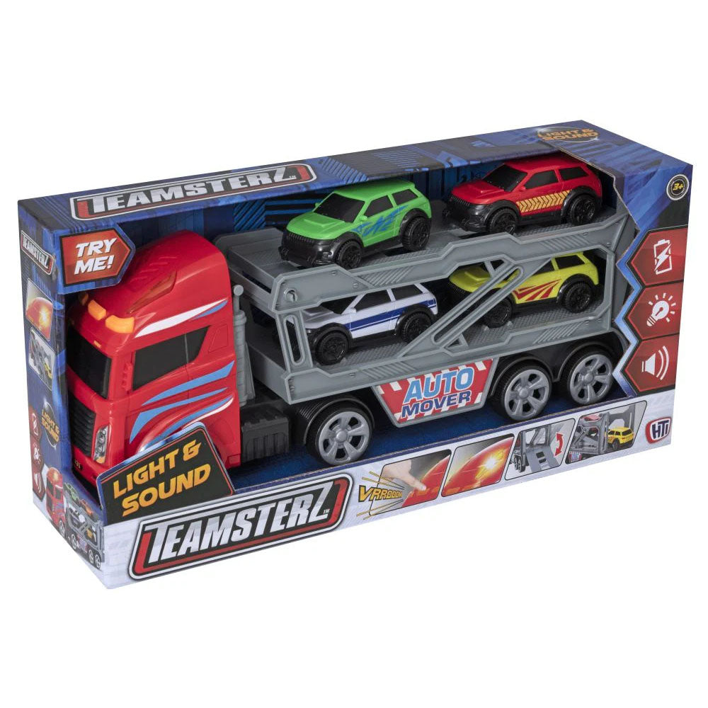 تيمسترز لعبة شاحنات نقل السيارات ناقلة سيارات Teamsterz