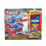 تيمسترز لعبة مرآب قيادة طوارئ المدينة المكون من 3 طوابق مركبات مع مسار Teamsterz