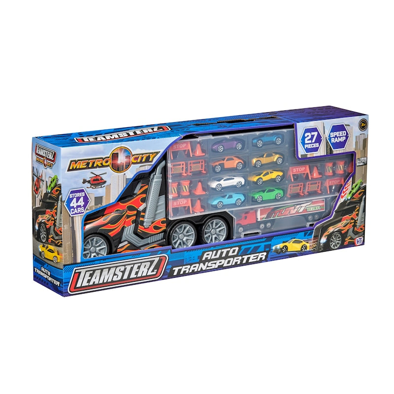 تيمسترز ميترو سيتي ناقلة سيارات مع 8 سيارات ناقلة سيارات Teamsterz