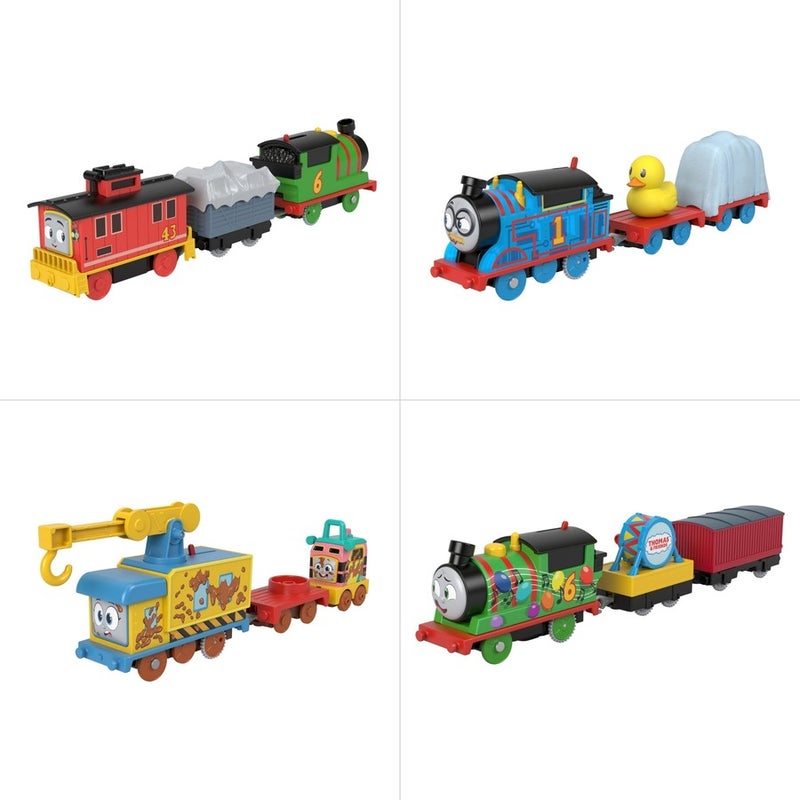 توماس مجسمات قطارات مع عربة اشكال متنوعة المركبات المتنوعه Thomas and Friends