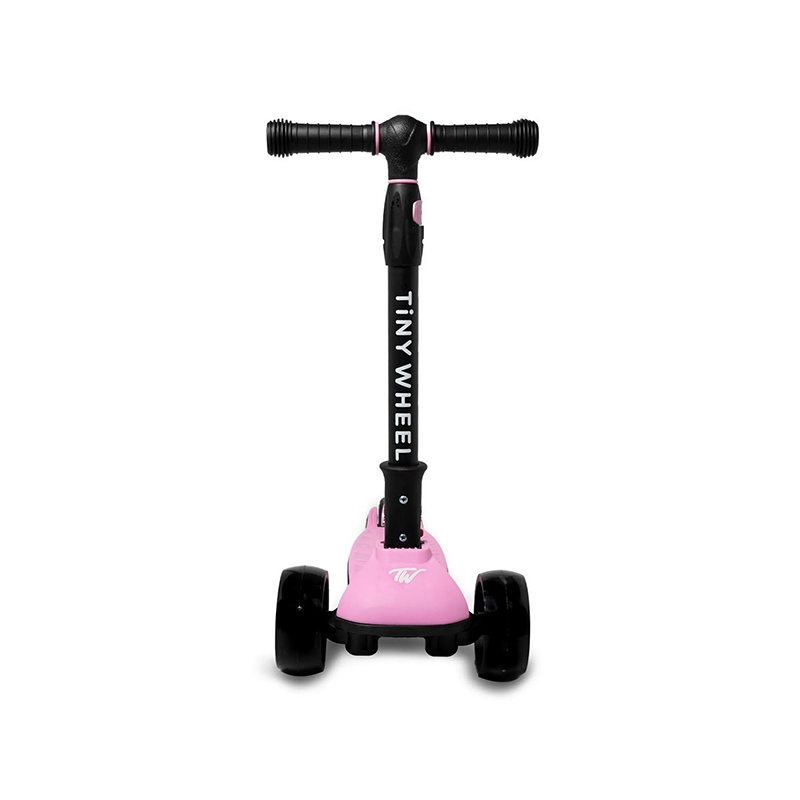 تايني ويل سكوتر أسود و وردي 3 كفرات قابل للطي سكوتر 3 عجلات Tiny Wheel