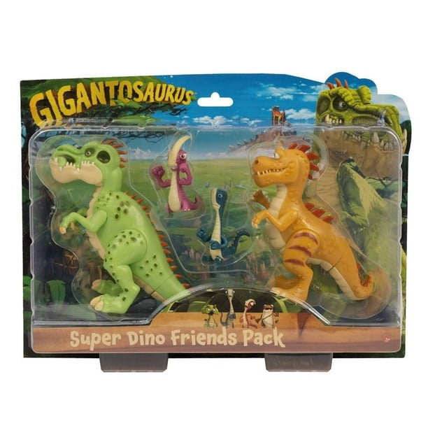 جيجانتوصور مجسمات ديناصورات الاصدقاء 4 قطع مجسمات الحيوانات Gigantosaurus