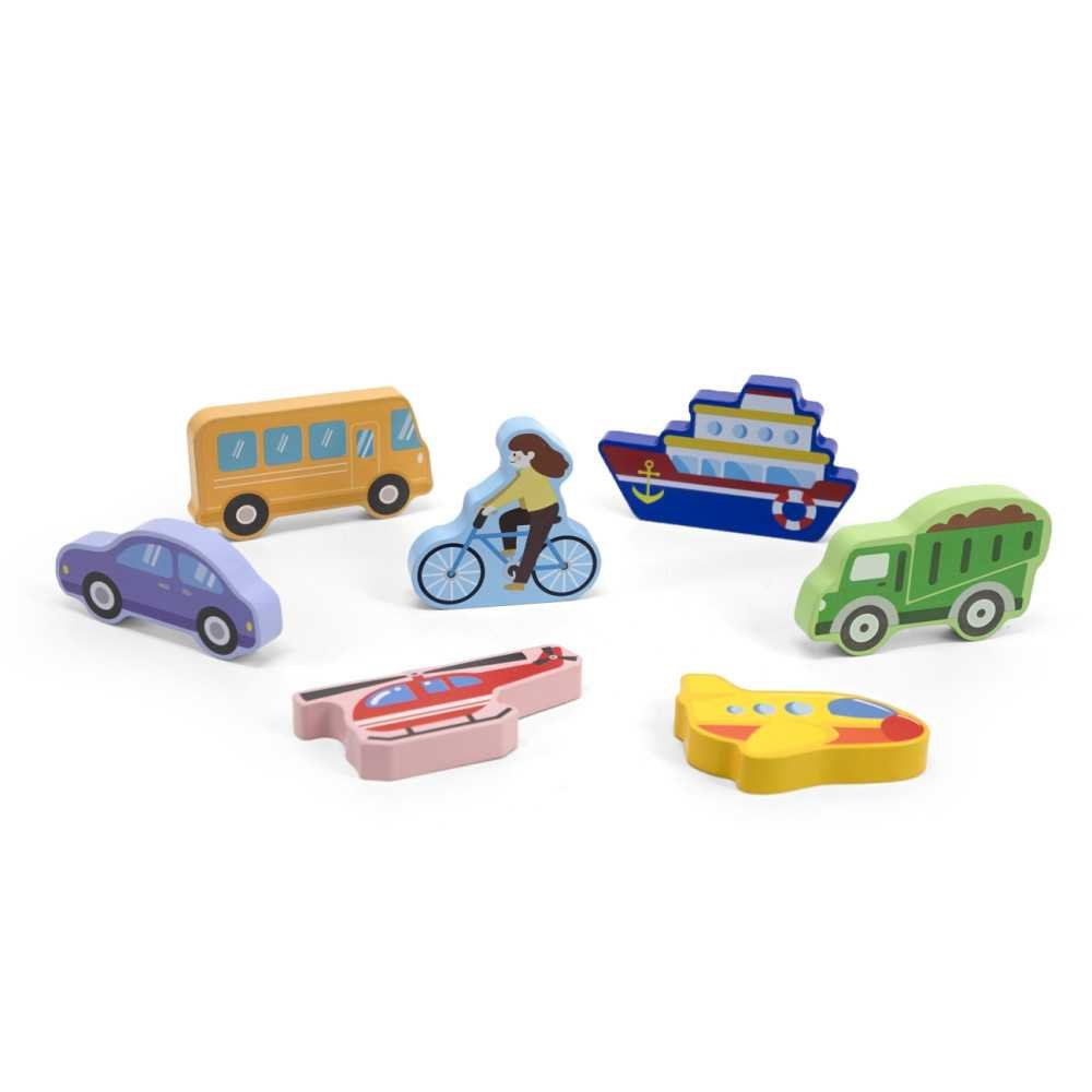 فيجا لعبة بزل المواصلات 7 قطع العاب البزل VIGA