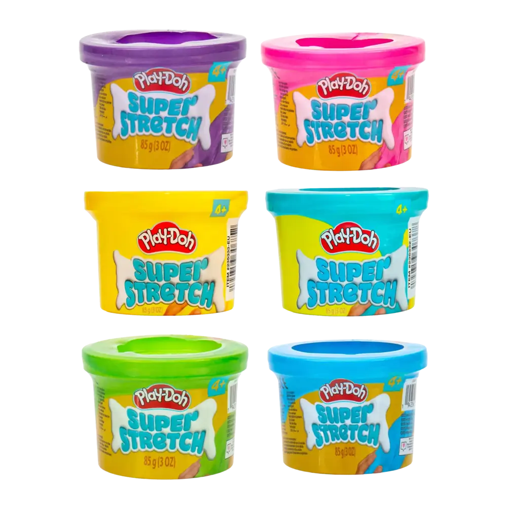 بلاي دوه سلايم سوبر سترتش 6 عبوات سلايم Play-Doh