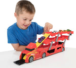 تيمسترز لعبة ناقلة إطلاق السيارات مع 5 سيارات ناقلة سيارات Teamsterz