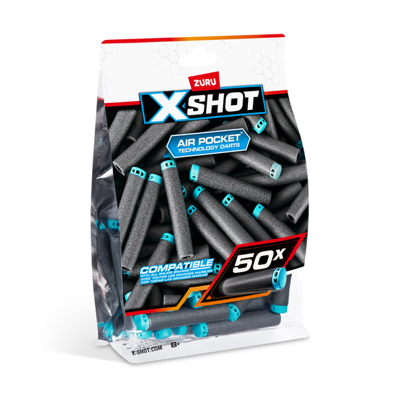 اكس شوت عبوة سهام اليت 50 قطعة مسدسات مطاطية Zuru