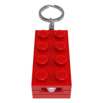 ليجو سلسلة مفاتيح مضيئة 8 سم حمراء مكعبات التركيب LEGO