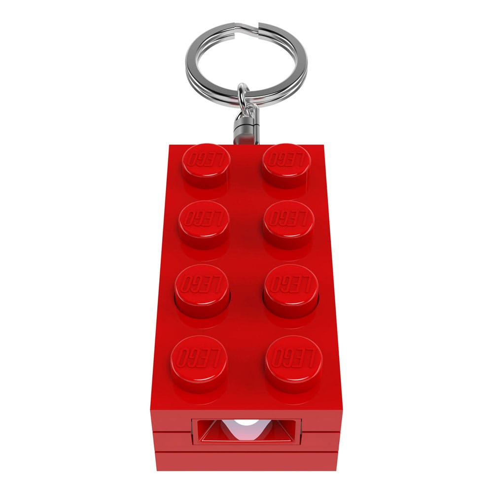 ليجو سلسلة مفاتيح مضيئة 8 سم حمراء مكعبات التركيب LEGO