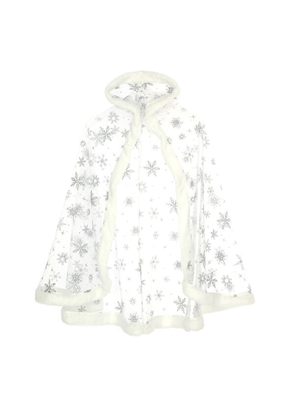 فيري لاند زي عباءة الثلج البيضاء ملابس الأميرات Fairy Land