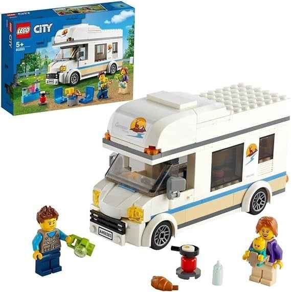 ليجو سيتي مجموعة بناء عربة التخييم للعطلات مكعبات التركيب LEGO