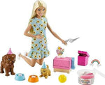 باربي دمية باربي ومجموعة العاب حفلات الجراء دمية مع اكسسوارات Barbie