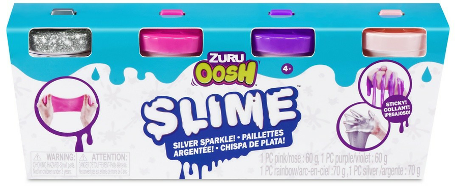 زورو طقم سلايم مغناطيسي مكون من 4 قطع الوان متنوعه سلايم Zuru