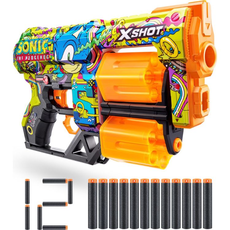 اكس شوت مسدس سكينز دريد سونيك مسدسات مطاطية Zuru